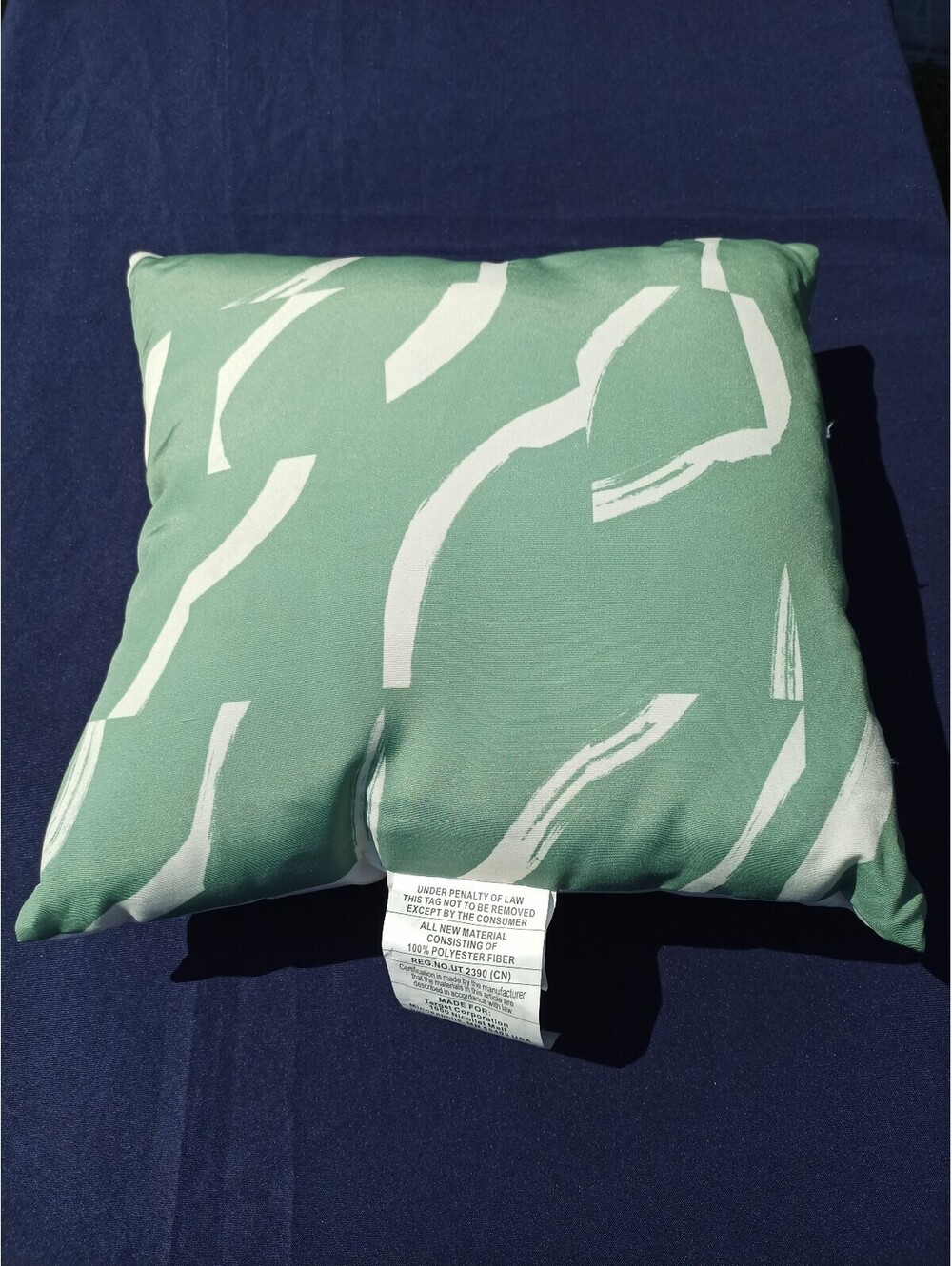 Green Throw Pillow 18"